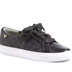 TORY BURCH LEATHER RIBBON SNEAKERS